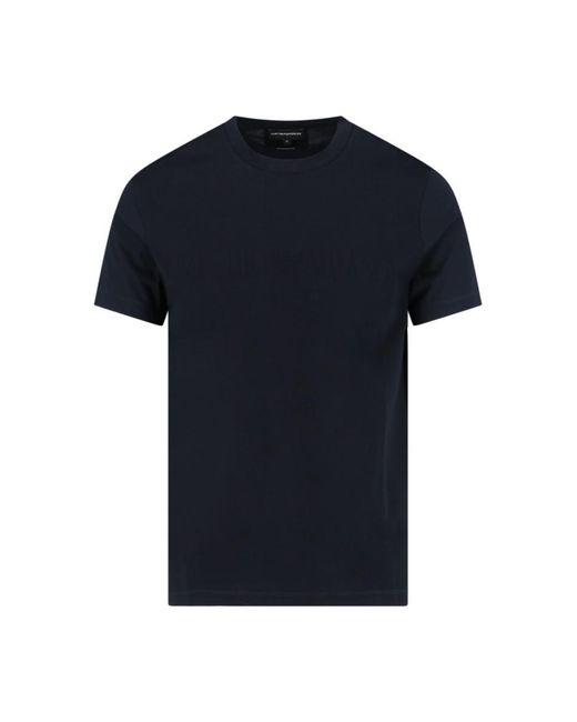 Emporio Armani Blue Logo T-shirt for men
