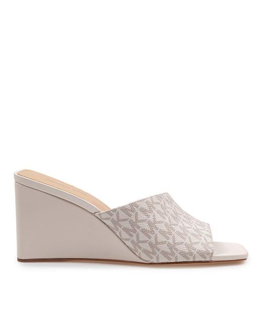 Michael Kors Yellow Wedge Sabot Sandal