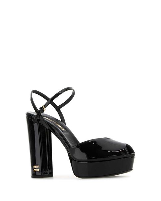 Miu Miu Black Sandals