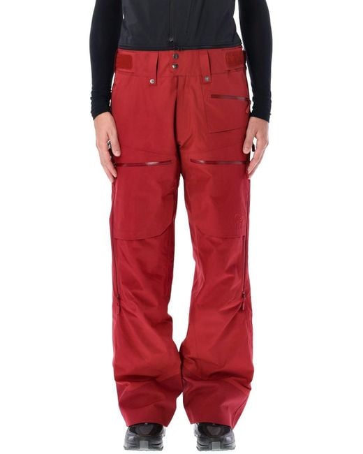 Norrona Red Lofoten Gore-Tex Insulated Ski Pant for men