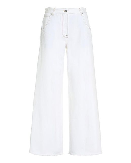 Etro White Wide-leg Jeans