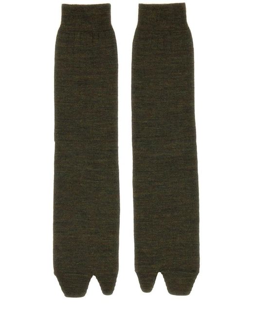 Maison Margiela Green Tabi Socks for men