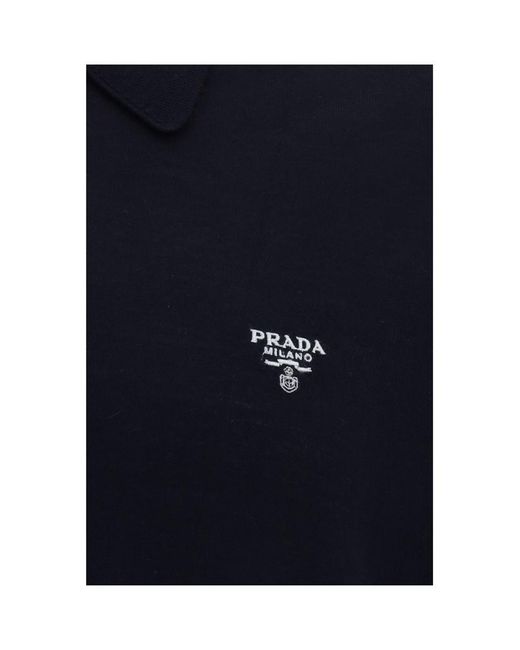 Prada Blue Polo Shirt for men