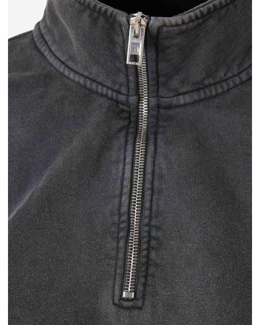 Alexander Wang Blue High Collar Sweatshirt