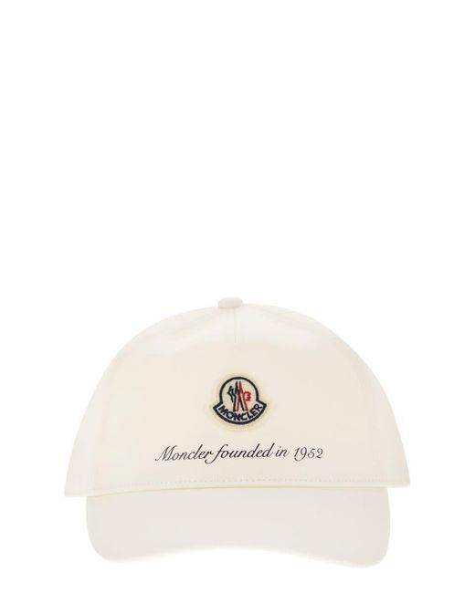 Moncler Natural Gabardine Baseball Cap for men