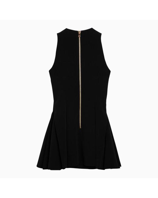 Balmain Black Mini Dress With Buttons