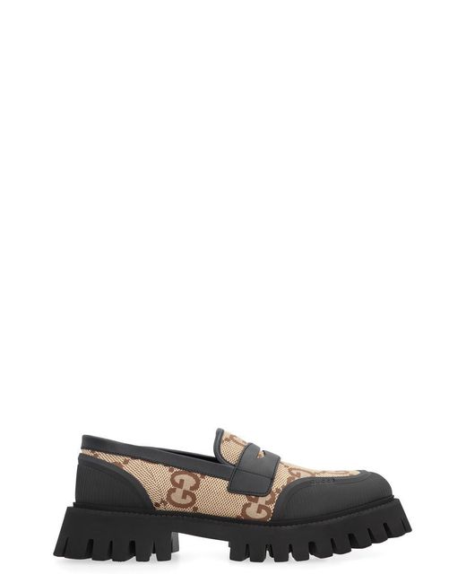 Gucci Black Canvas Loafers for men
