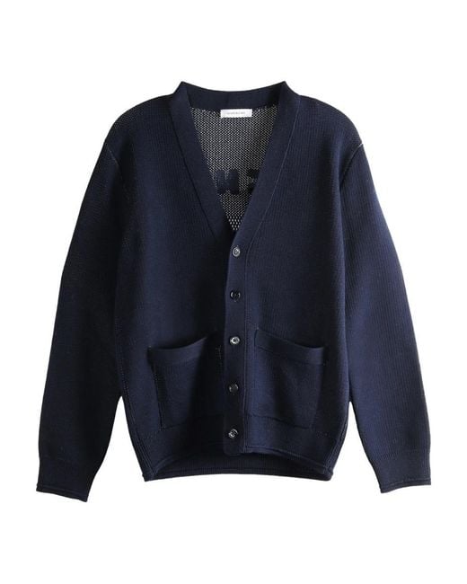 Givenchy Blue V-Neck Cardigan for men