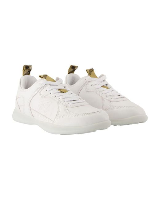 スニーカー Burberry Lf Blade Sneakers - Burberry - Leather - White Burberry Lf Blade Sneakers in White | Lyst