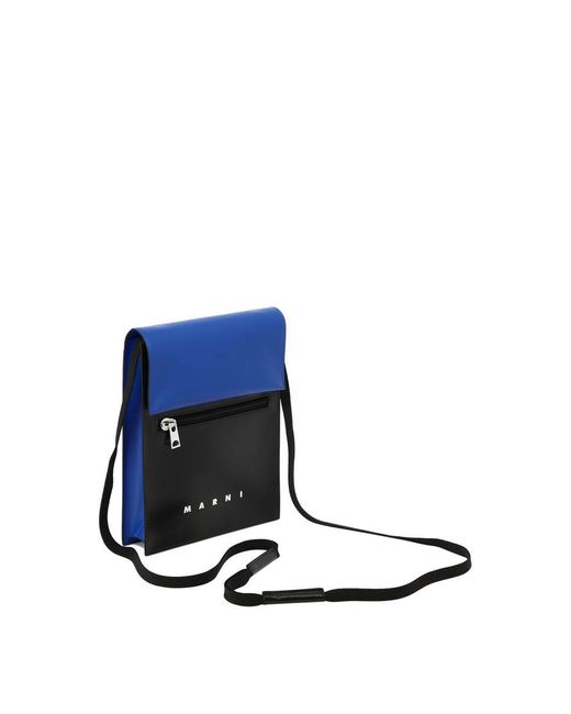 Marni Blue "Tribeca" Shoulder Bag for men