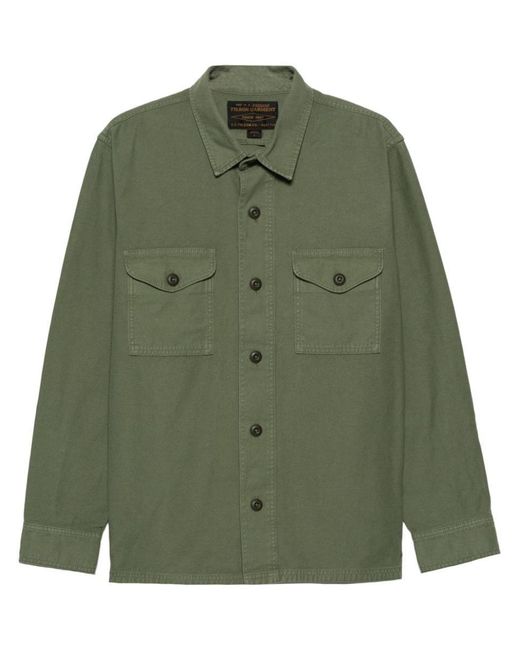 Filson Green Cotton Saharan Jacket for men