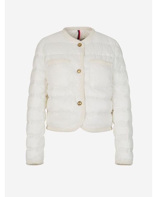 Moncler White Padded Aristeo Jacket