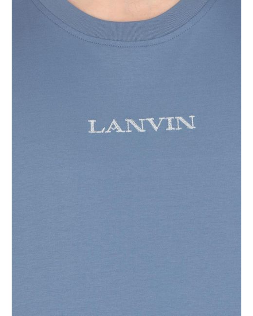 Lanvin T-shirts And Polos Blue for men