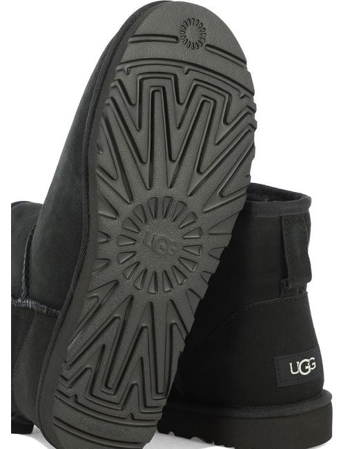 Ugg Black "classic Mini Ii" Ankle Boots for men