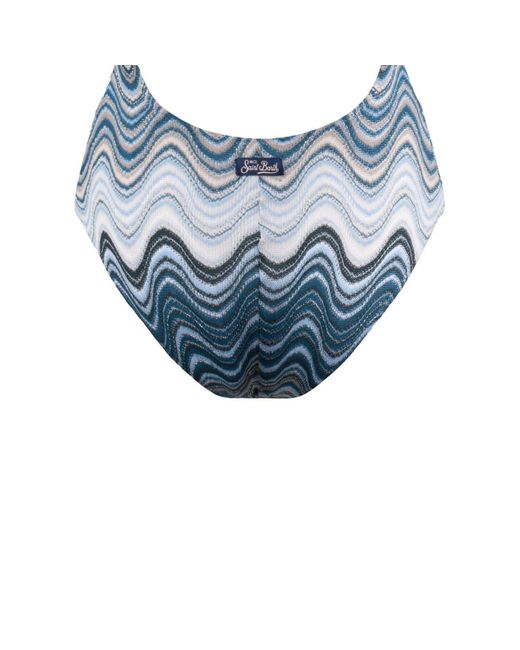 Mc2 Saint Barth Blue Marylin One-Piece Swimsuit