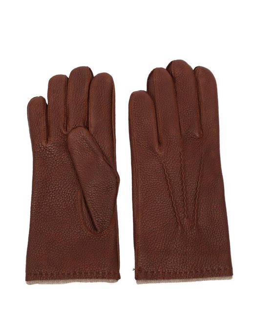 Claudio Orciani Brown Gloves for men