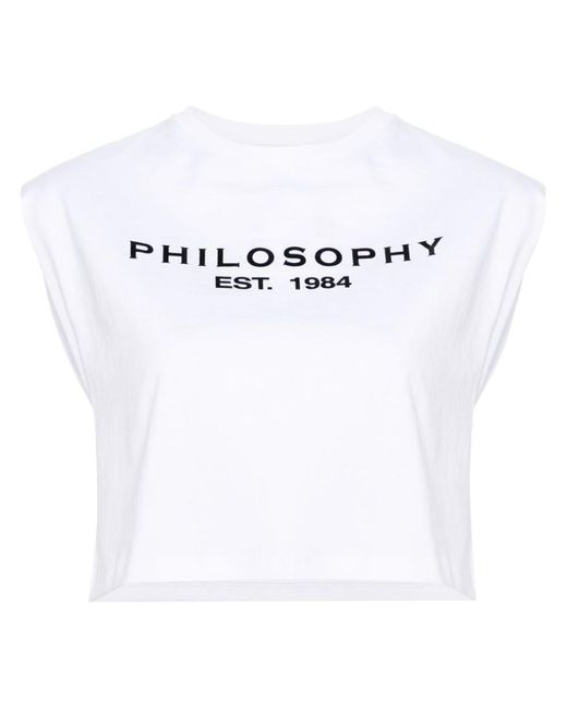 Philosophy Di Lorenzo Serafini White Top With Logo