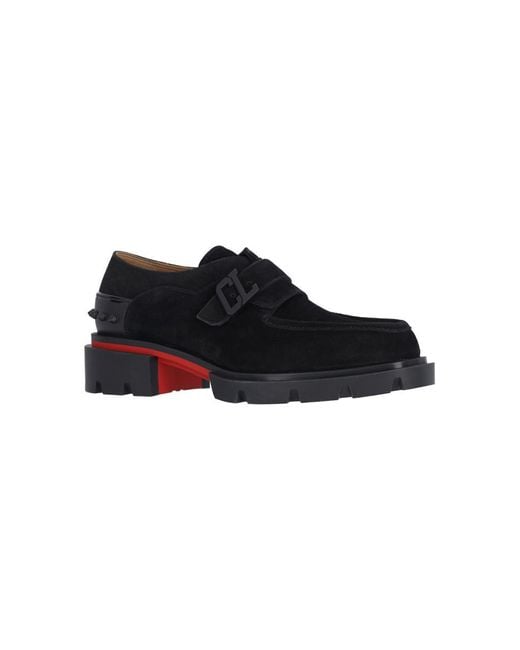 Christian Louboutin Black Flat Shoes for men