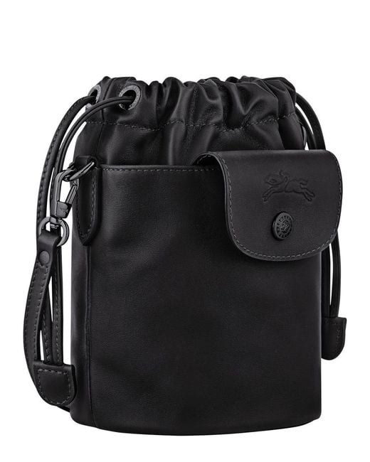 Longchamp Black "Le Pliage" Xtra Bucket Bag