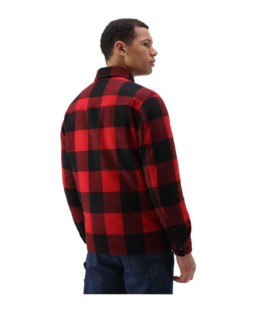 Woolrich Red Alaskan Check Overshirt for men