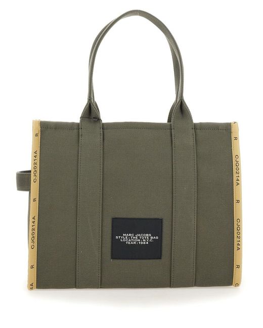 Marc Jacobs Green "The Tote" Jacquard Large Bag