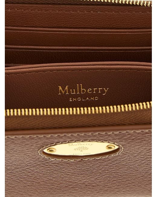 Mulberry Brown 'Zip Around' Wallet