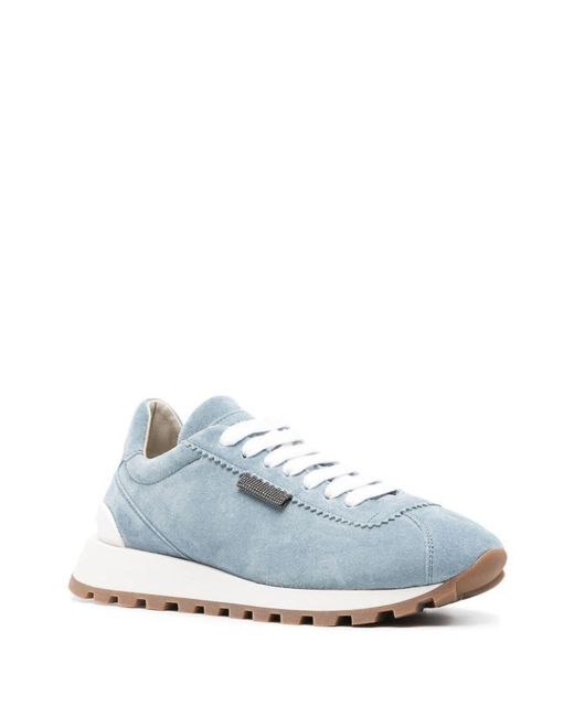 Brunello Cucinelli Blue Sneakers
