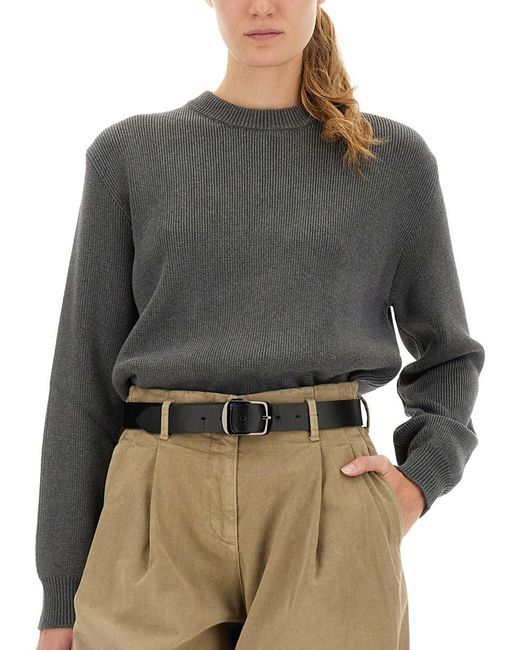 Golden Goose Deluxe Brand Gray Jersey With Logo