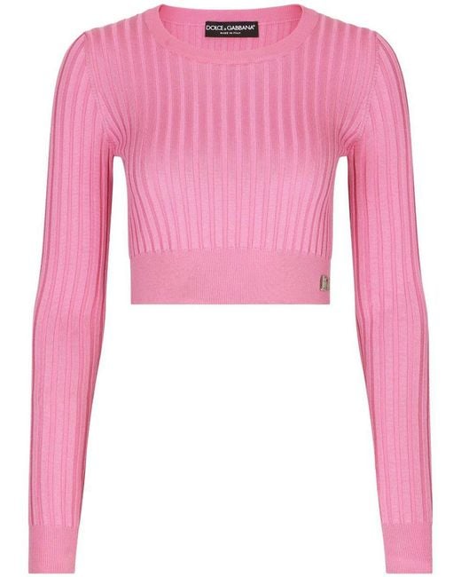 Dolce & Gabbana Pink Sweaters