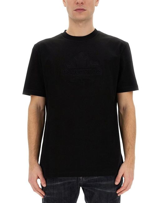 DSquared² Black Regular Fit T-Shirt for men