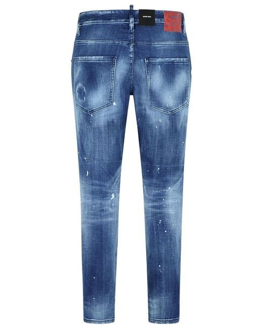DSquared² Blue Denim Skater Trousers for men