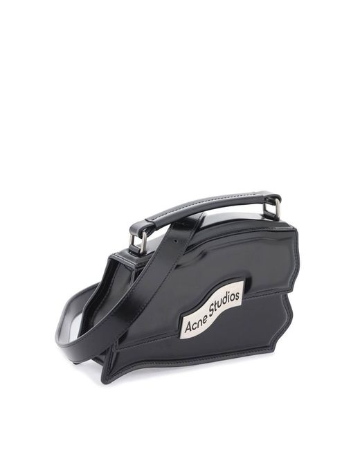 Acne Black Distortion Wavy Mini Bag