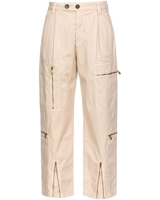 Pinko Natural Multiple Pockets Trousers