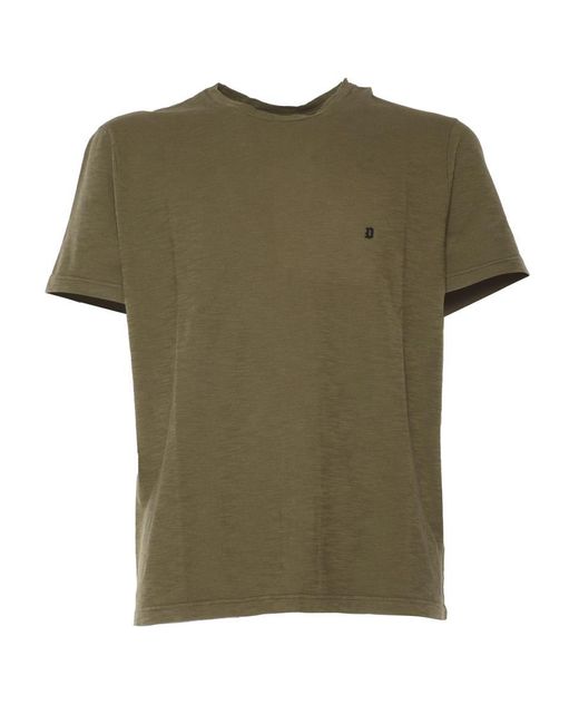 Dondup Green T-Shirt M/C for men