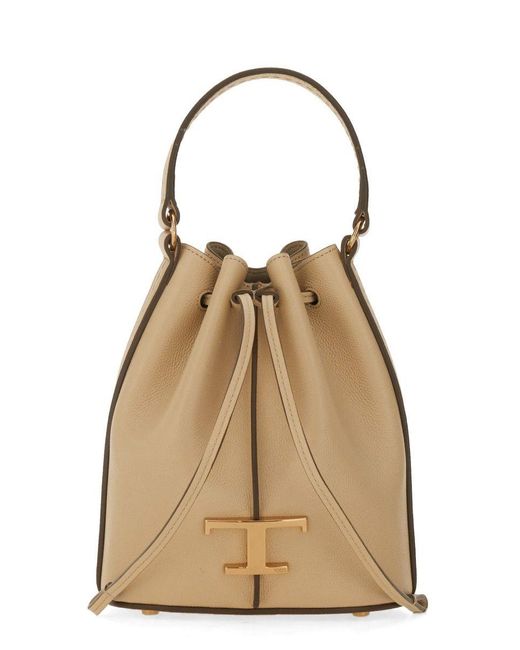 Tod's Natural Micro "Timeless" Bucket Bag