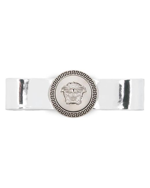 Versace Metallic Hair Clip With Medusa Plaque