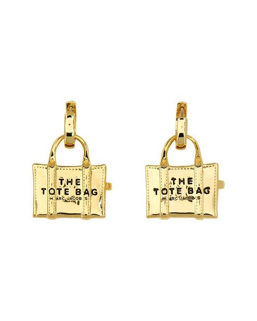 Marc Jacobs Metallic "The Tote Bag" Earrings