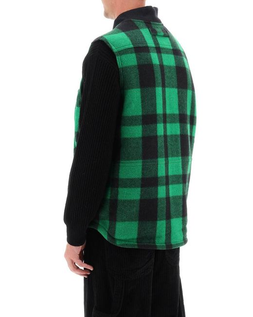 Filson Green Mackinaw Wool Vest for men