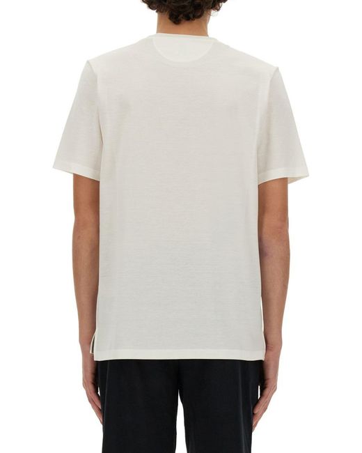 Paul Smith White T-Shirt With Logo for men
