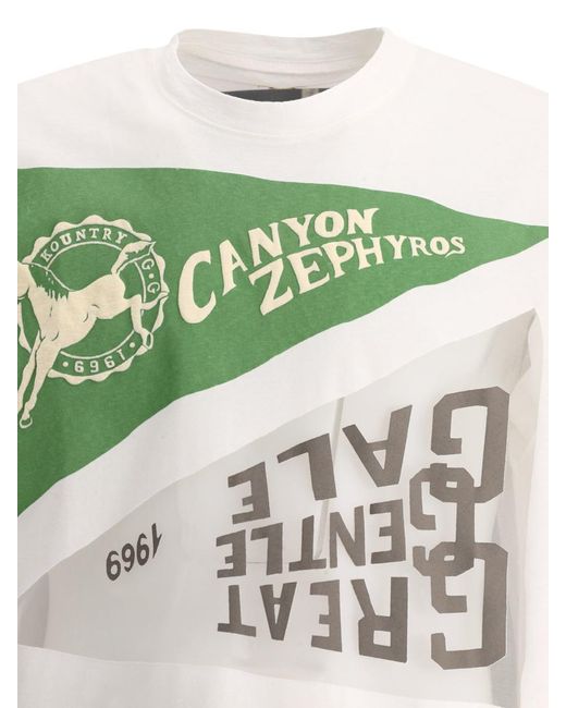 Kapital Gray "opal Sheeting" T-shirt for men
