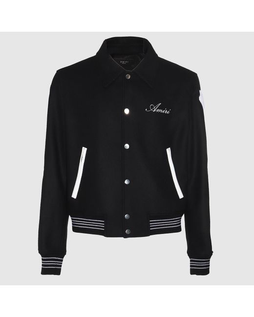 Amiri Black Wool Casual Jacket for men