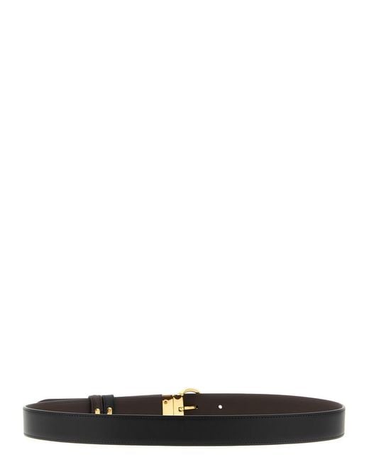 Fendi Black Ff Reversible Belt