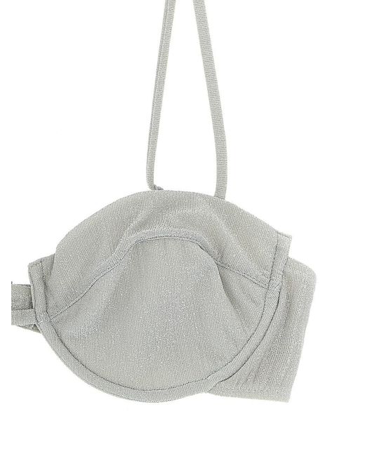 Mc2 Saint Barth Gray 'Salina' Bikini Top