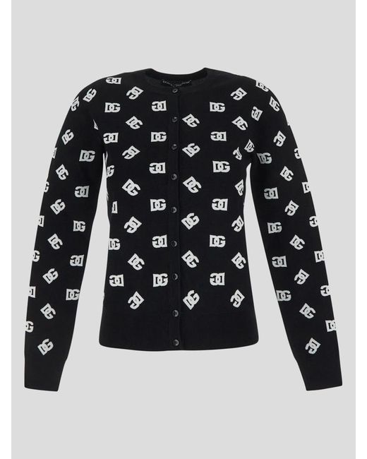 Dolce & Gabbana Black Logo Knit