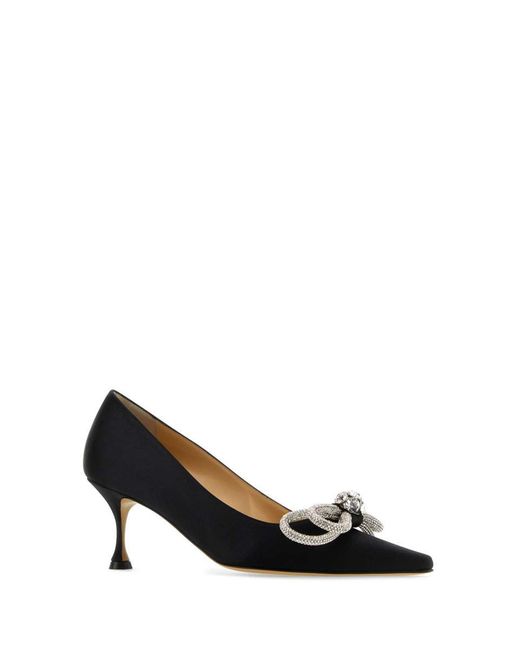 Mach & Mach Black Mach&Mach Satin Pumps