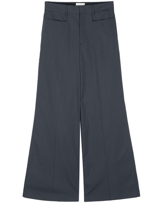 Closed Blue Pressed-crease Wide Trousers