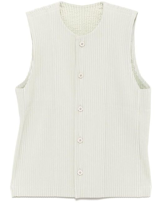 Homme Plissé Issey Miyake Natural Tailored Pleats Vest for men