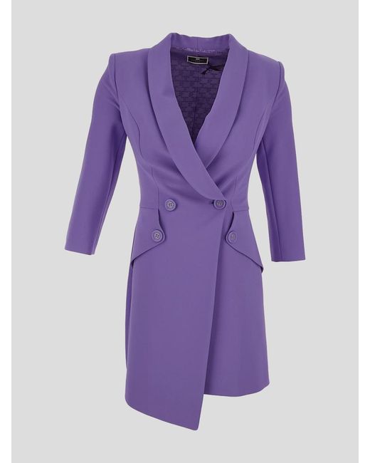 Elisabetta Franchi Purple Dresses