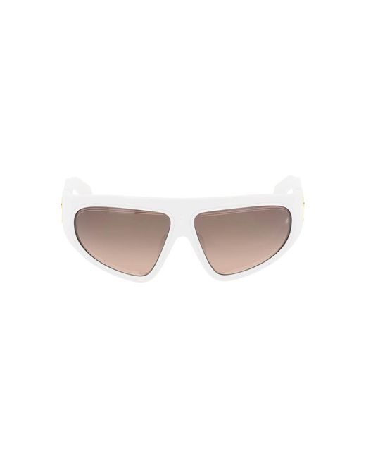 Balmain White B-escape Sunglasses