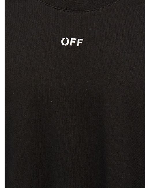 Off-White c/o Virgil Abloh Black Off- 'Off Stamp' T-Shirt for men